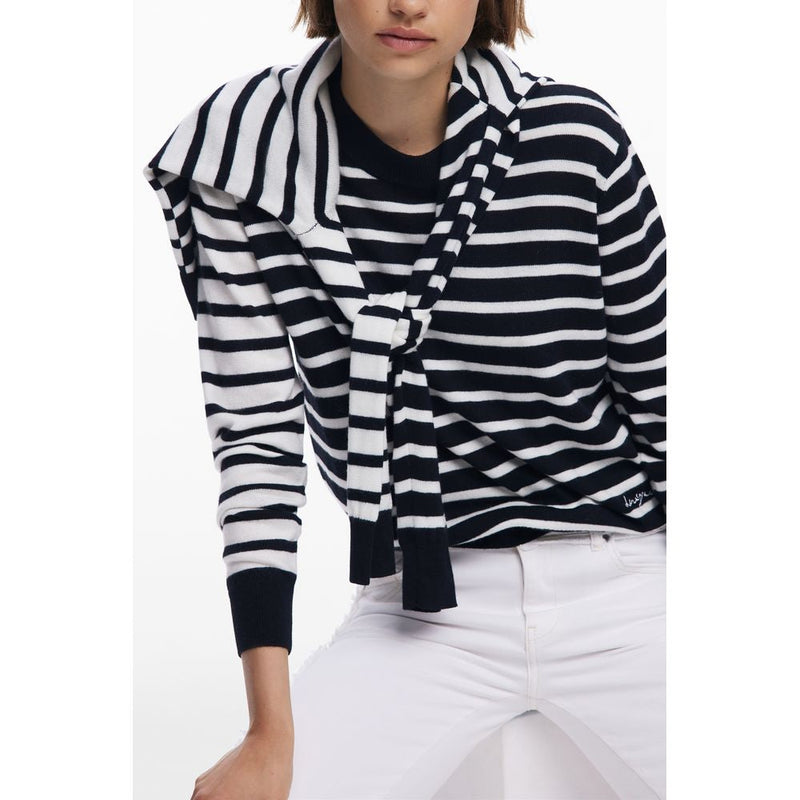 Black Wool Women Sweater Desigual