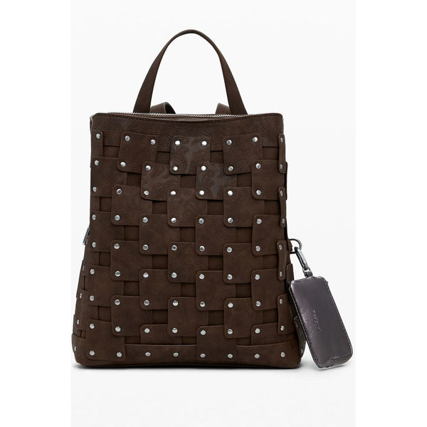 Brown Polyethylene Women Backpack Desigual
