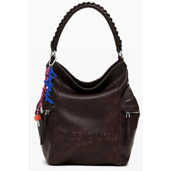 Brown Polyethylene Women Backpack Desigual