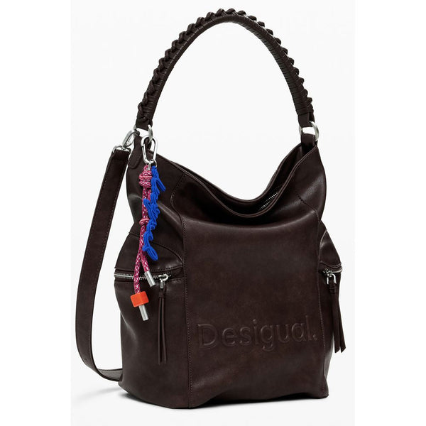 Brown Polyethylene Women Backpack Desigual