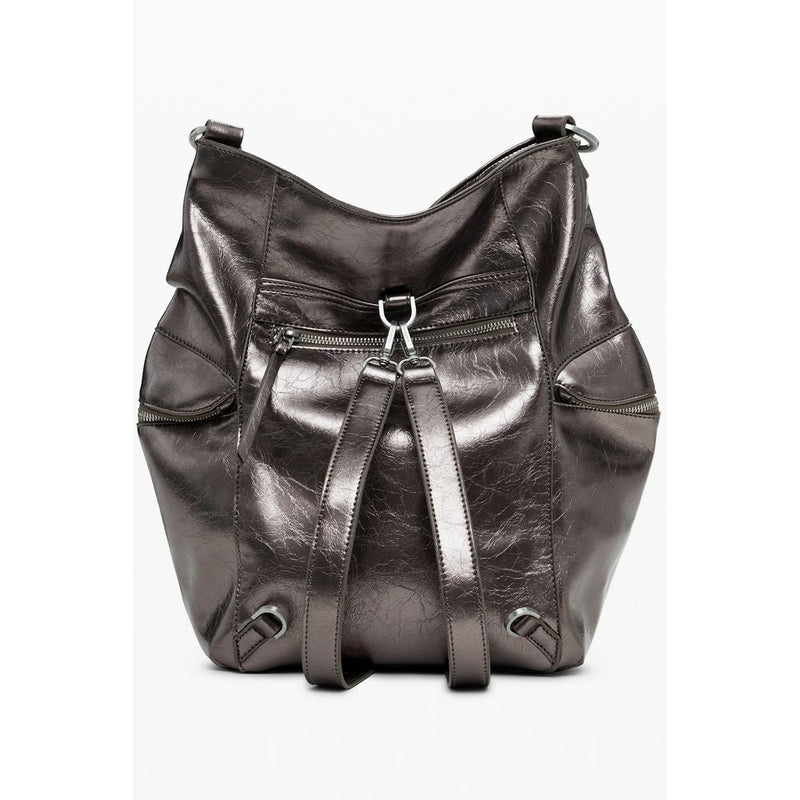 Bronze Polyethylene Women Backpack Desigual