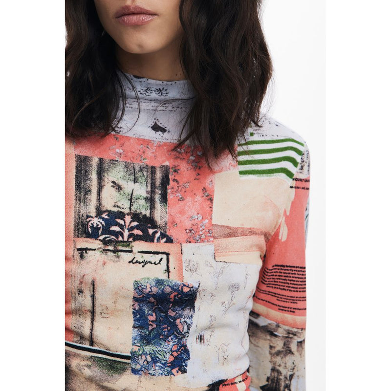 Pink Viscose Women Sweater Desigual