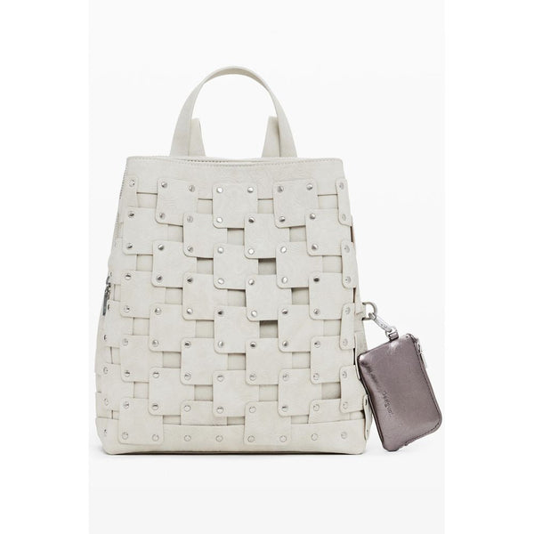 Beige Polyethylene Women Backpack Desigual