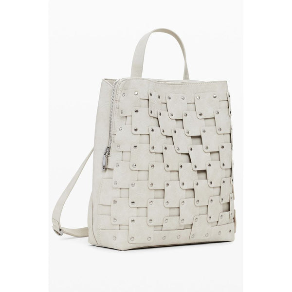 Beige Polyethylene Women Backpack Desigual