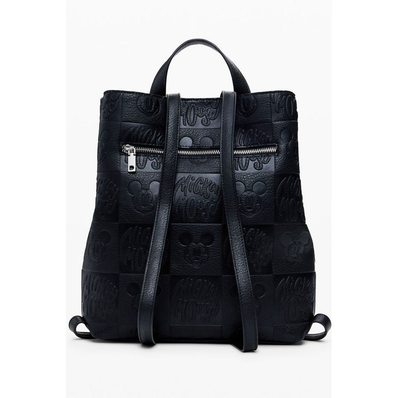 Black Polyethylene Women Backpack Desigual