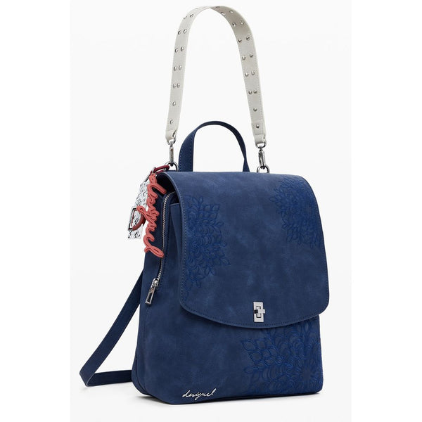 Blue Polyethylene Women Backpack Desigual