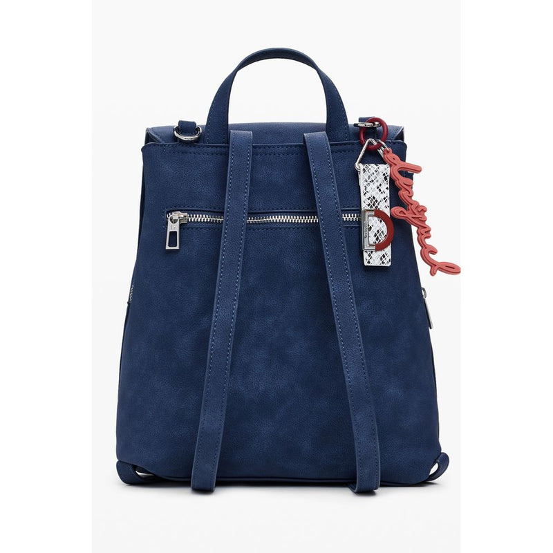 Blue Polyethylene Women Backpack Desigual