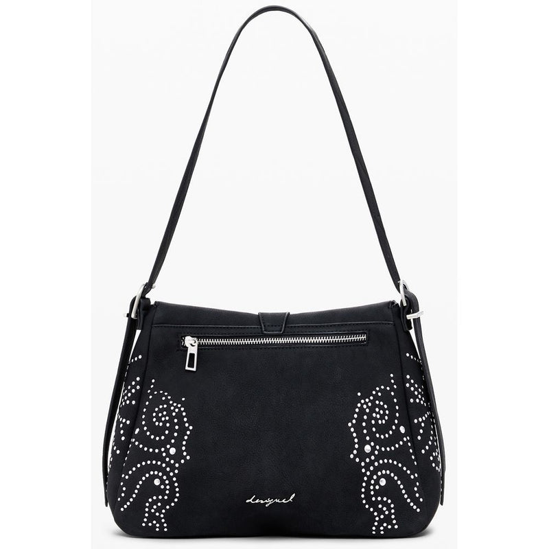 Black Polyethylene Women Handbag Desigual