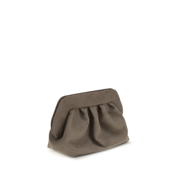 Bios suede Clutch Bag THEMOIRè