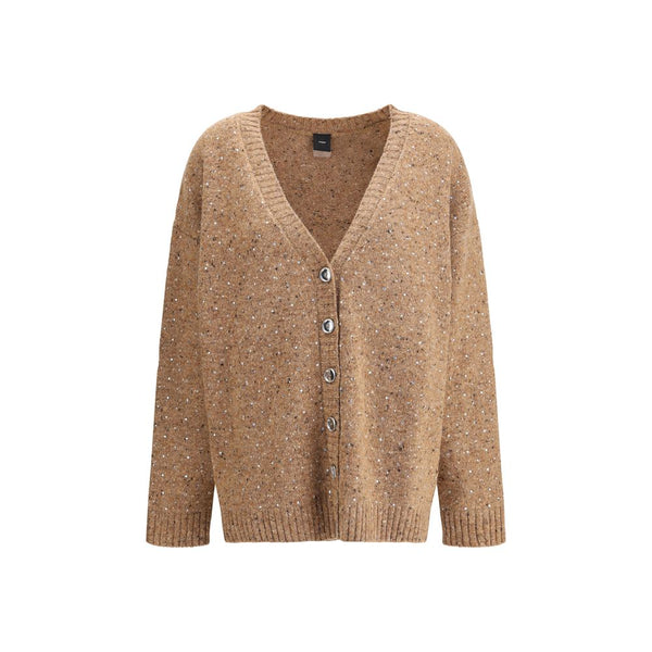 Bouclé fabric Cardigan with rhinestones PINKO