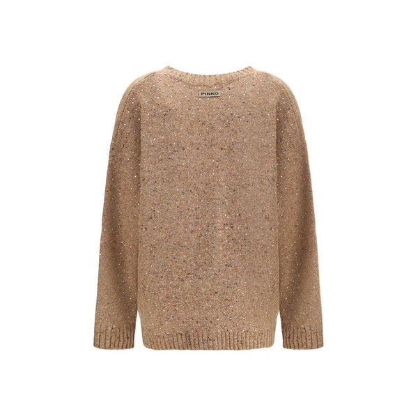 Bouclé fabric Cardigan with rhinestones PINKO