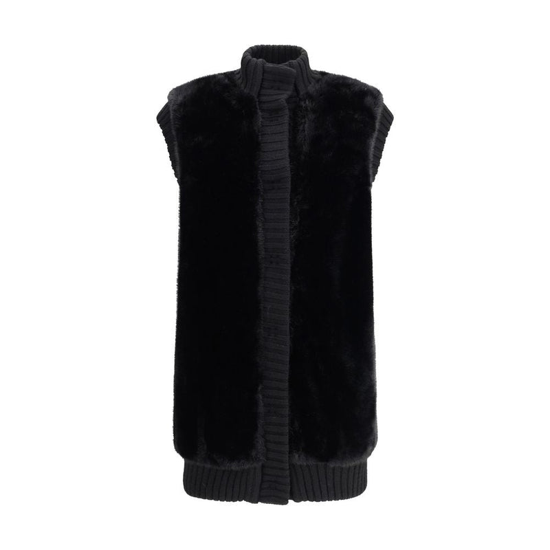Long Vest in faux fur PINKO