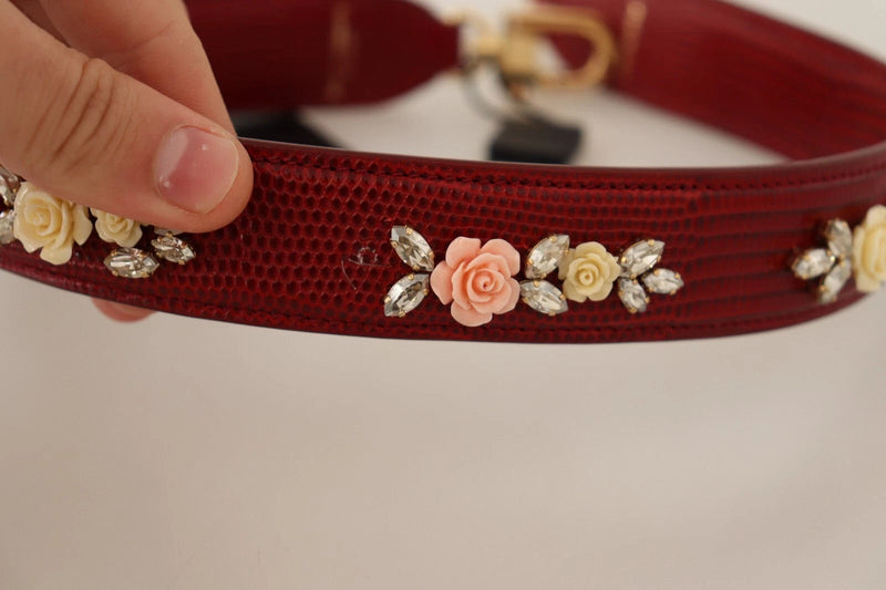 Floral Crystals Exotic Shoulder Strap Bag Accessory Dolce & Gabbana