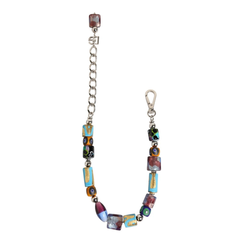 Multicolor Murano Glass Beads Brass Zamak Necklace Dolce & Gabbana