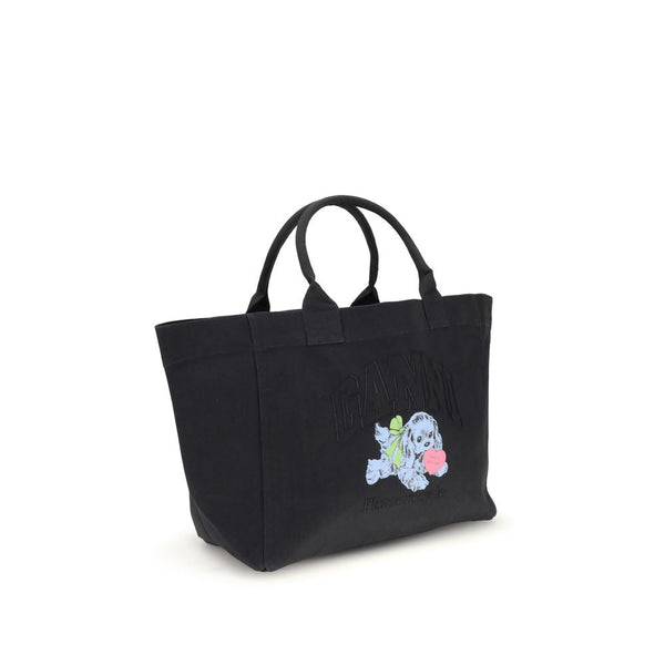 SHOPPER XXL POCKET DOG PRINT Ganni