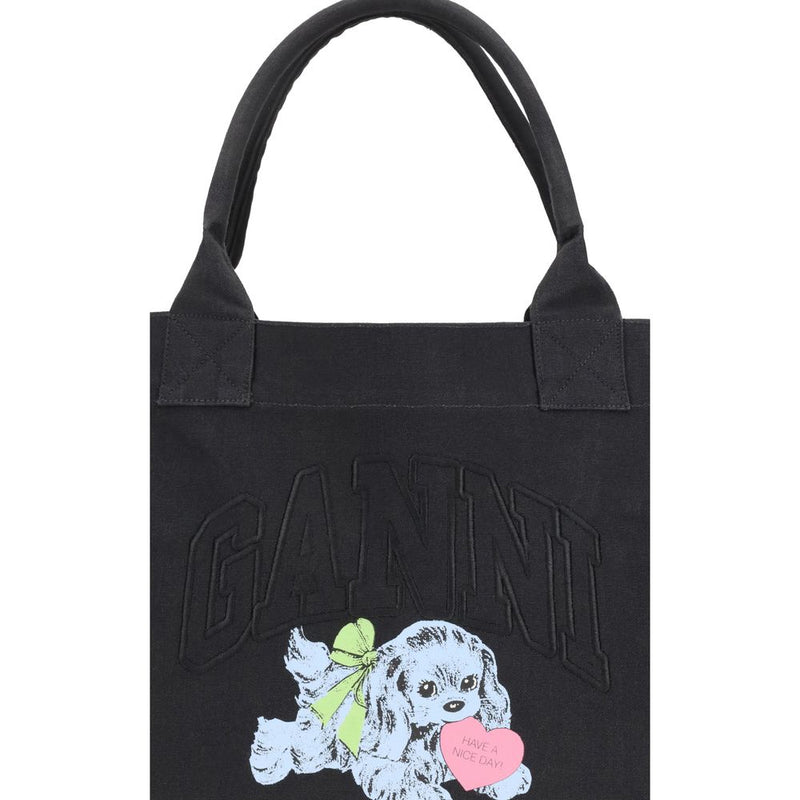 SHOPPER XXL POCKET DOG PRINT Ganni