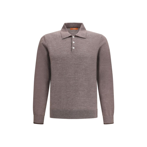 Knitted Long Sleeved Polo Shirt Cruna