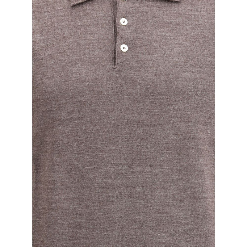 Knitted Long Sleeved Polo Shirt Cruna