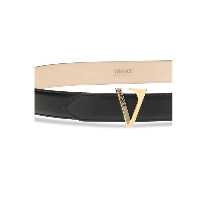Calfskin V Belt Versace