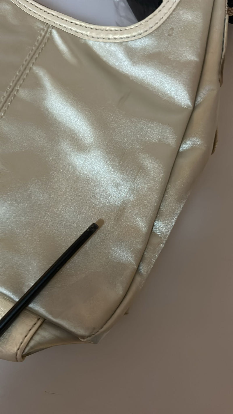 White Shoulder Crossbody Sling Fabric Purse WAYFARER