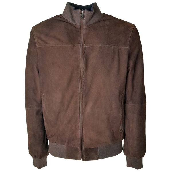 Brown Calfskin Jacket Emilio Romanelli