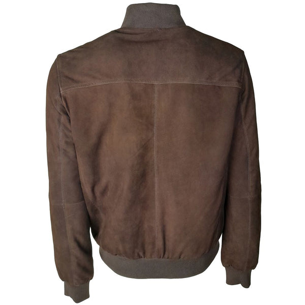 Brown Calfskin Jacket Emilio Romanelli