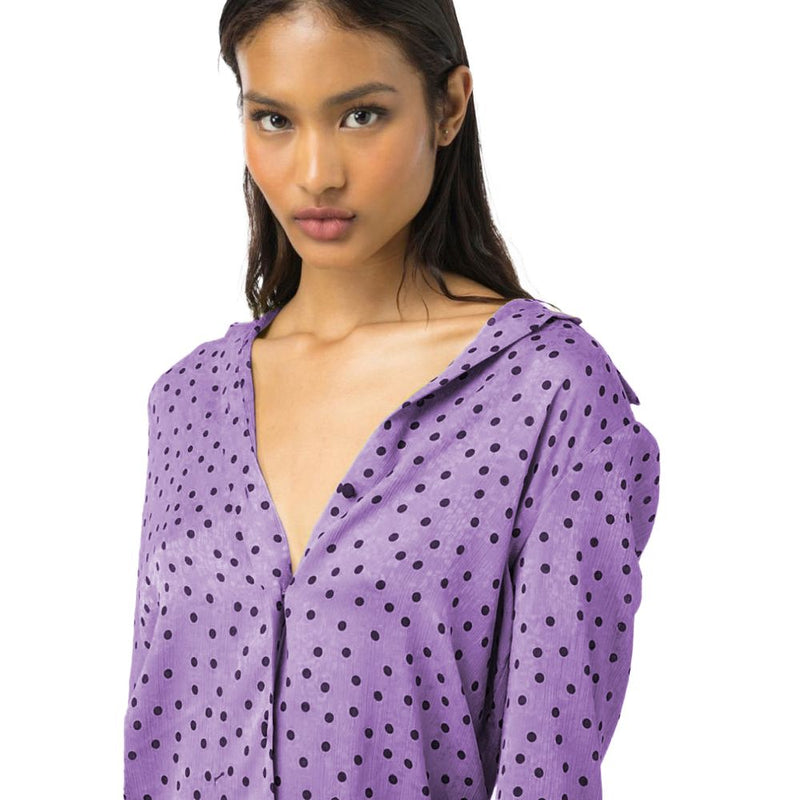Purple Polyester Shirt PINKO