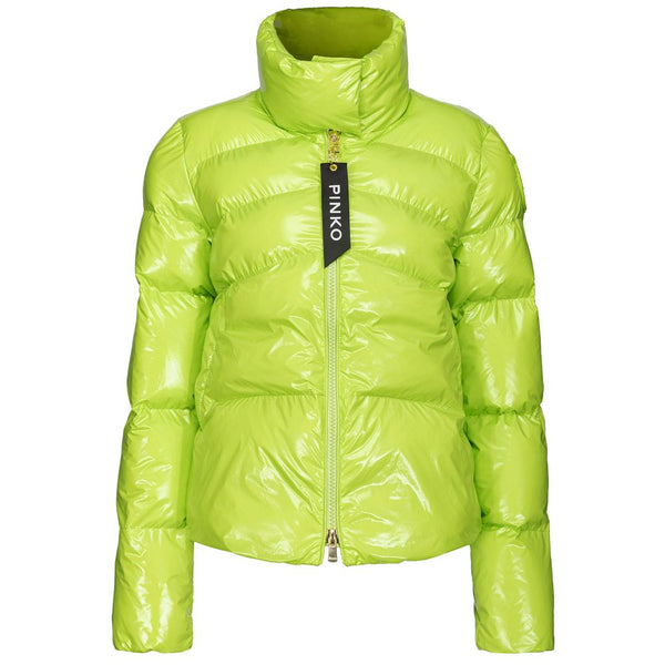 Green Polyamide Jackets & Coat PINKO