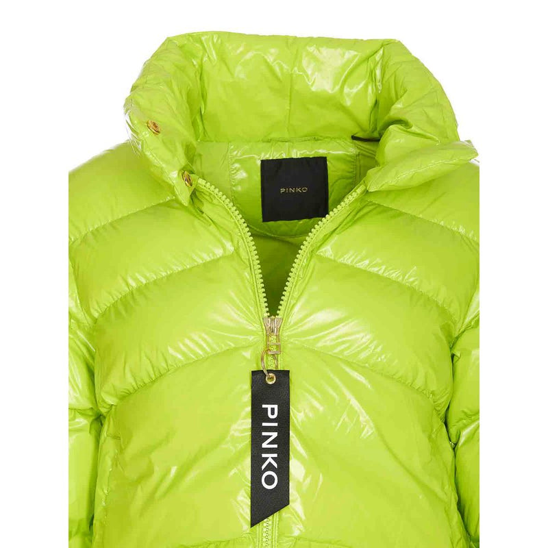 Green Polyamide Jackets & Coat PINKO