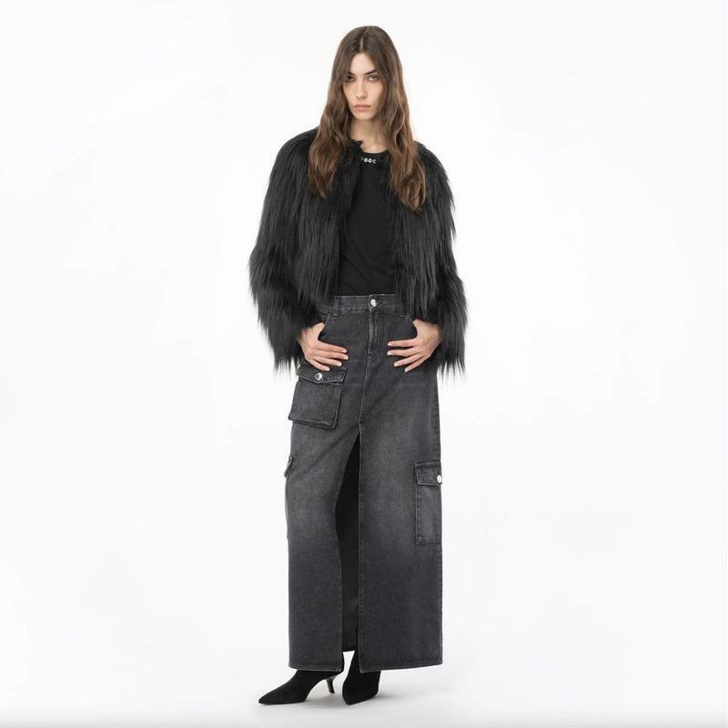Black Cotton Skirt PINKO