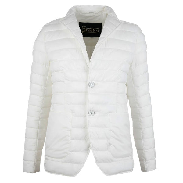 White Polyamide Jacket Herno