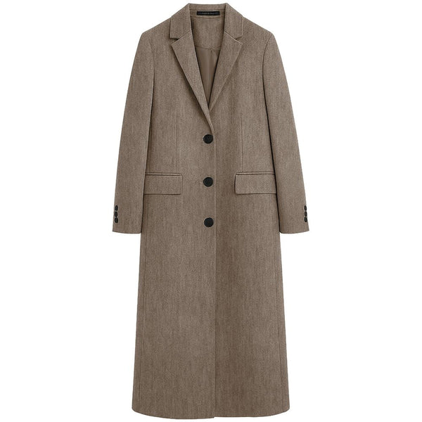 Brown Wool Jackets & Coat Made in Italy