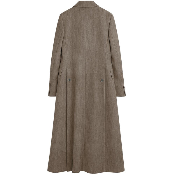 Brown Wool Jackets & Coat Made in Italy