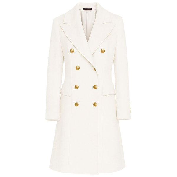 White Wool Jackets & Coat Made in Italy