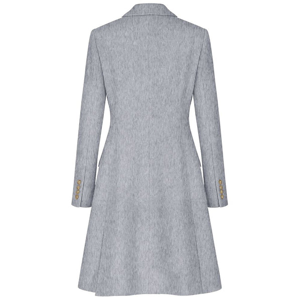 Gray Wool Jackets & Coat Made in Italy