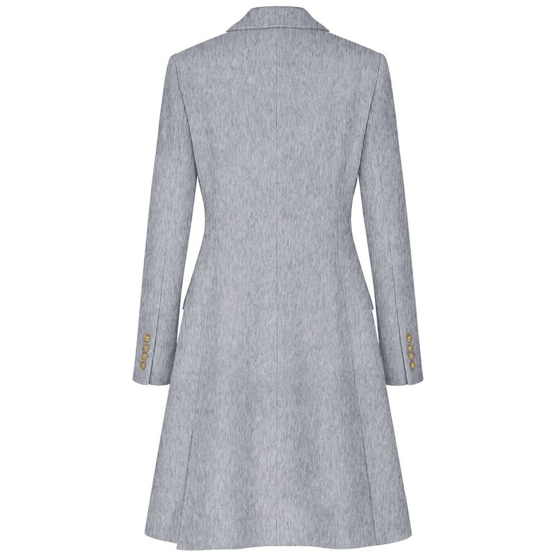 Gray Wool Jackets & Coat Made in Italy