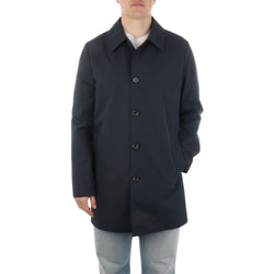 Blue Cotton Jacket Aquascutum