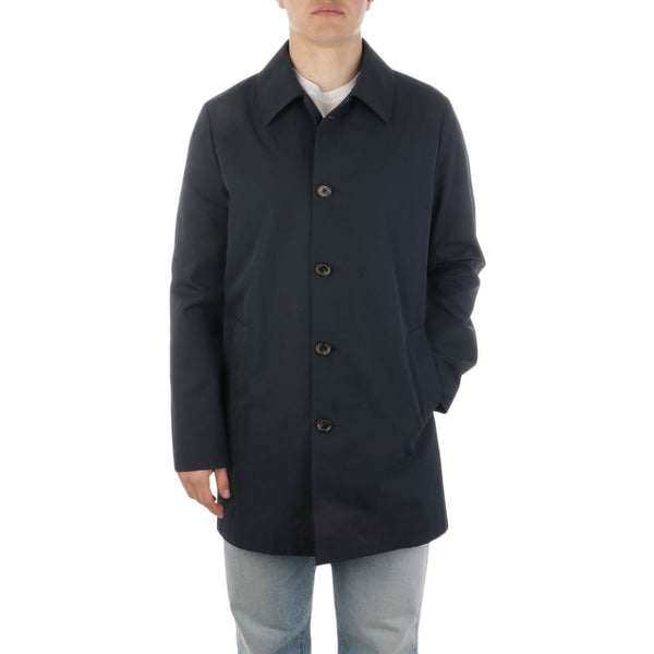 Blue Cotton Jacket Aquascutum