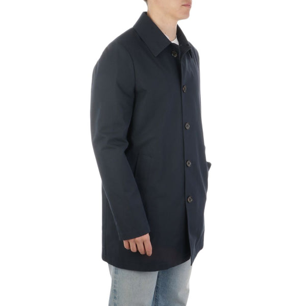 Blue Cotton Jacket Aquascutum