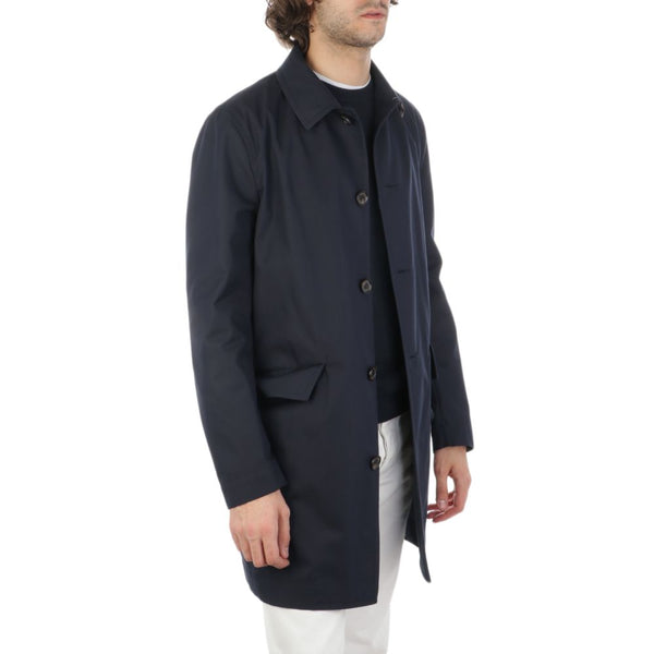 Blue Cotton Jacket Aquascutum