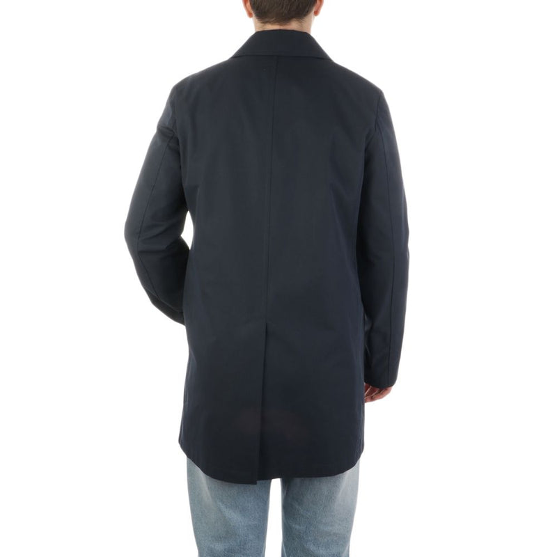 Blue Cotton Jacket Aquascutum
