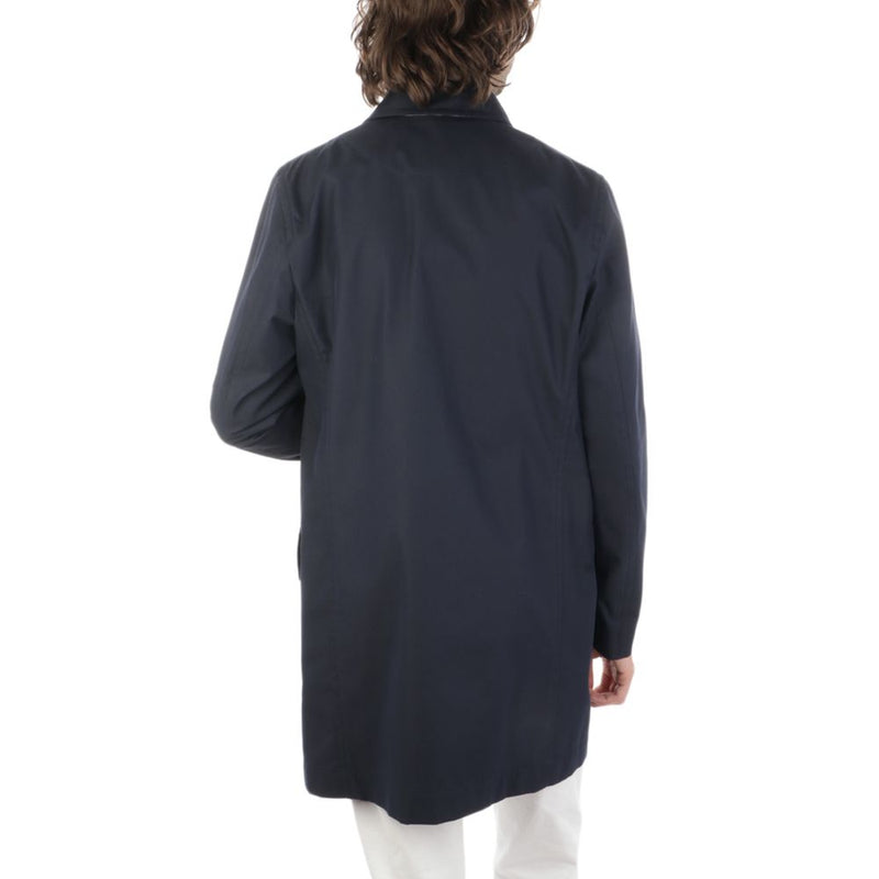 Blue Cotton Jacket Aquascutum