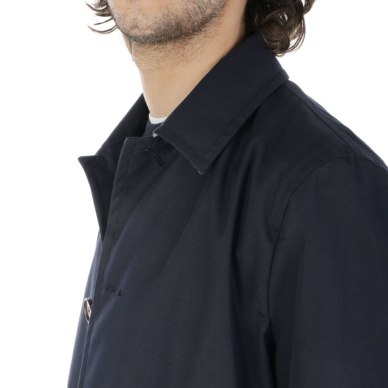 Blue Cotton Jacket Aquascutum
