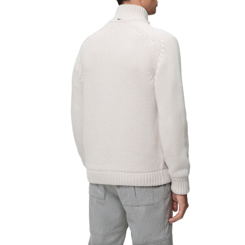 White Wool Jacket Herno