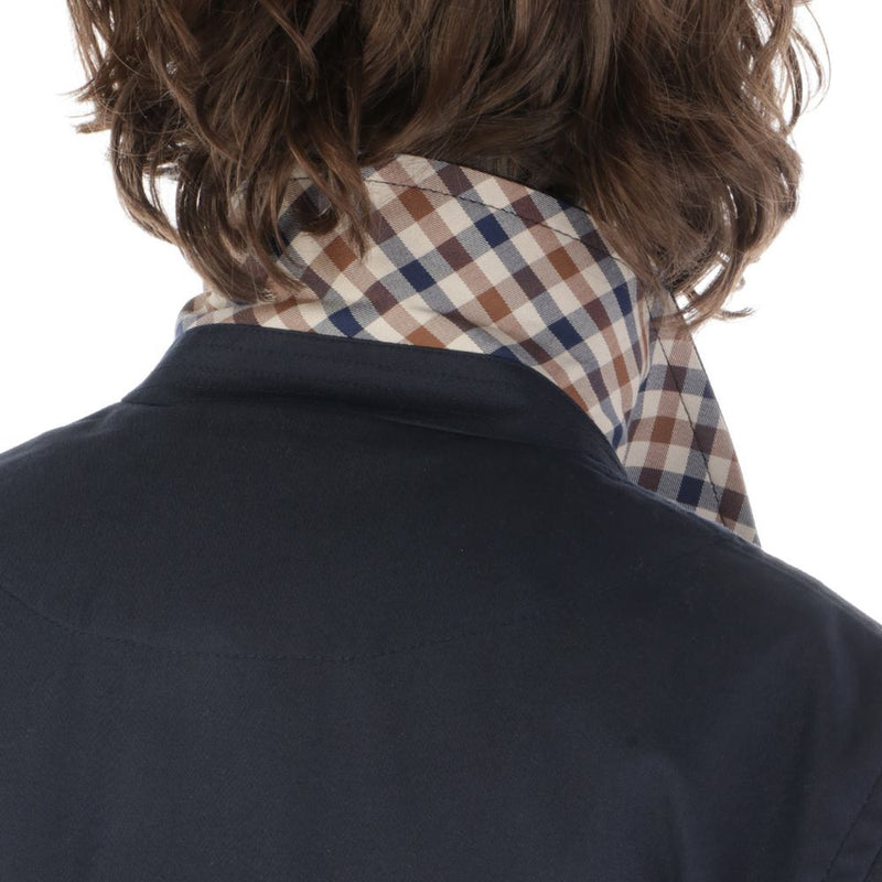 Blue Cotton Jacket Aquascutum