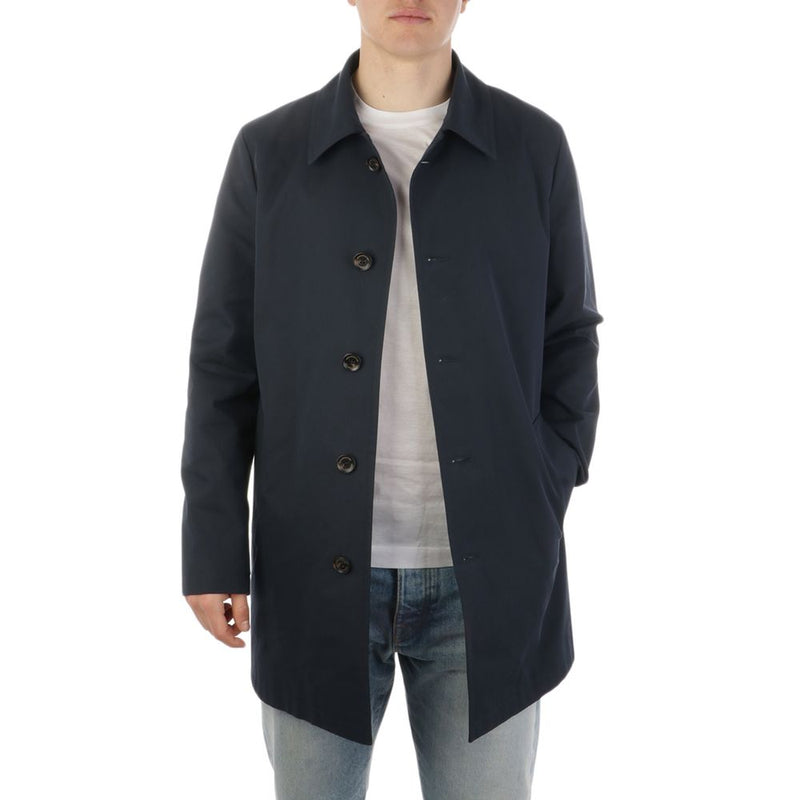 Blue Cotton Jacket Aquascutum