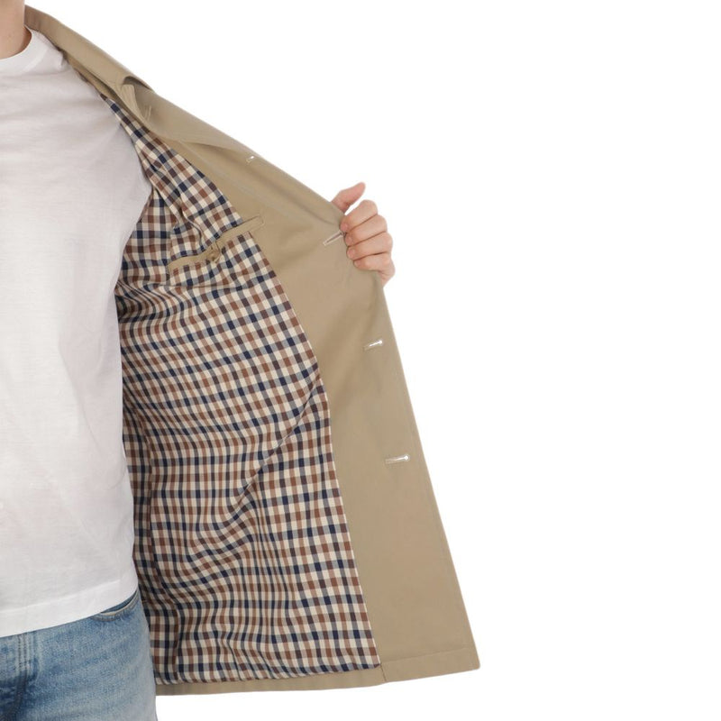 Beige Cotton Jacket Aquascutum