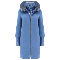 Blue Cashmere Jackets & Coat Herno