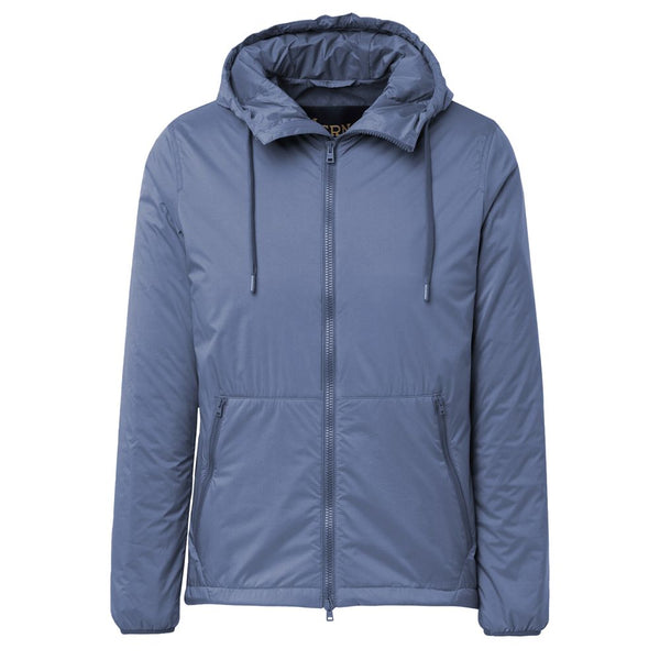 Blue Polyamide Jacket Herno