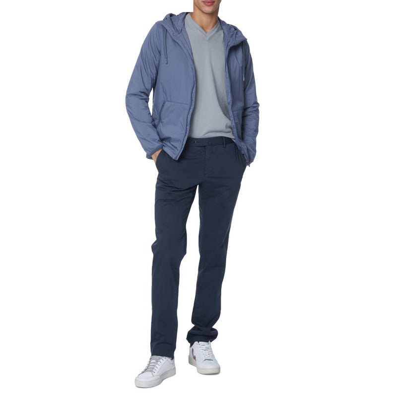 Blue Polyamide Jacket Herno